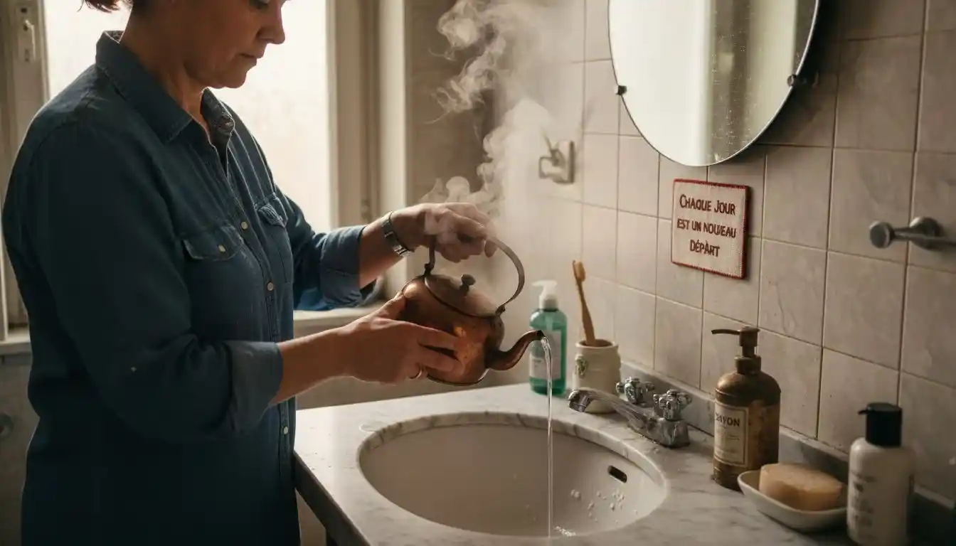 Comment déboucher à la main un lavabo de salle de bain