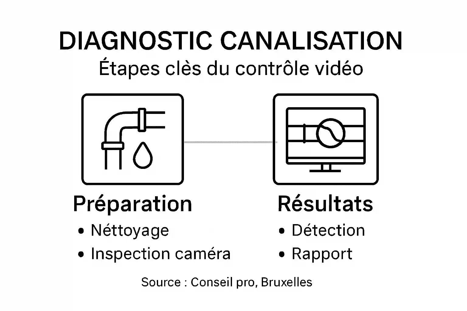 Les différentes étapes du diagnostic d’une canalisation en un coup d’œil