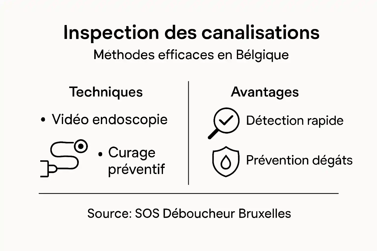 Infographie : tout savoir sur les techniques de diagnostic des canalisations et leurs bénéfices