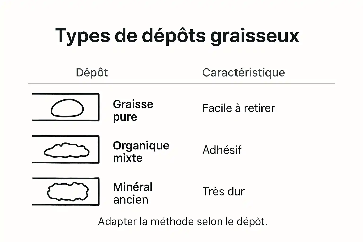 Panorama des principales formes d’accumulations de graisses dans les canalisations