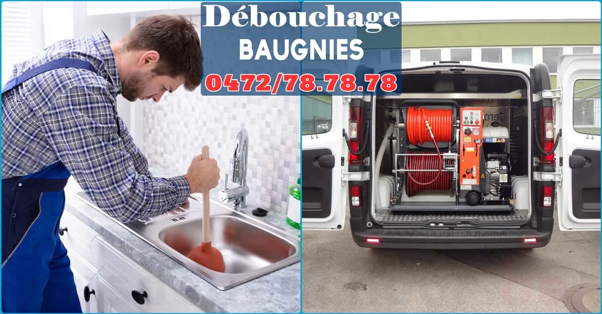 Débouchage de canalisations à Baugnies 7604