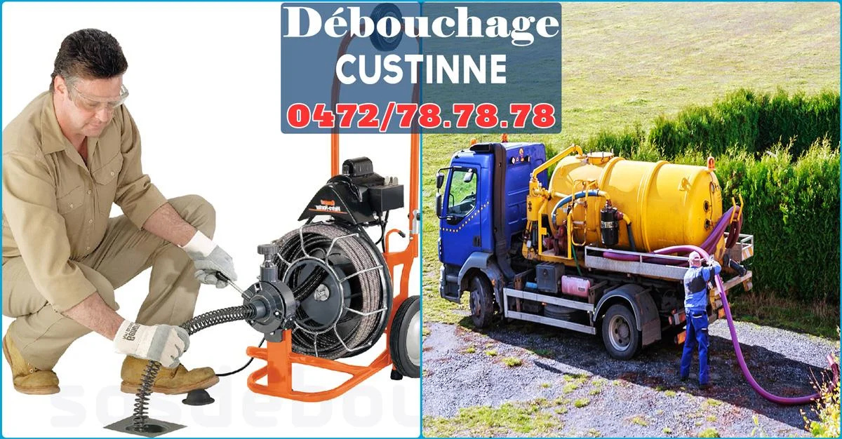 Débouchage de canalisations à Custinne 5562