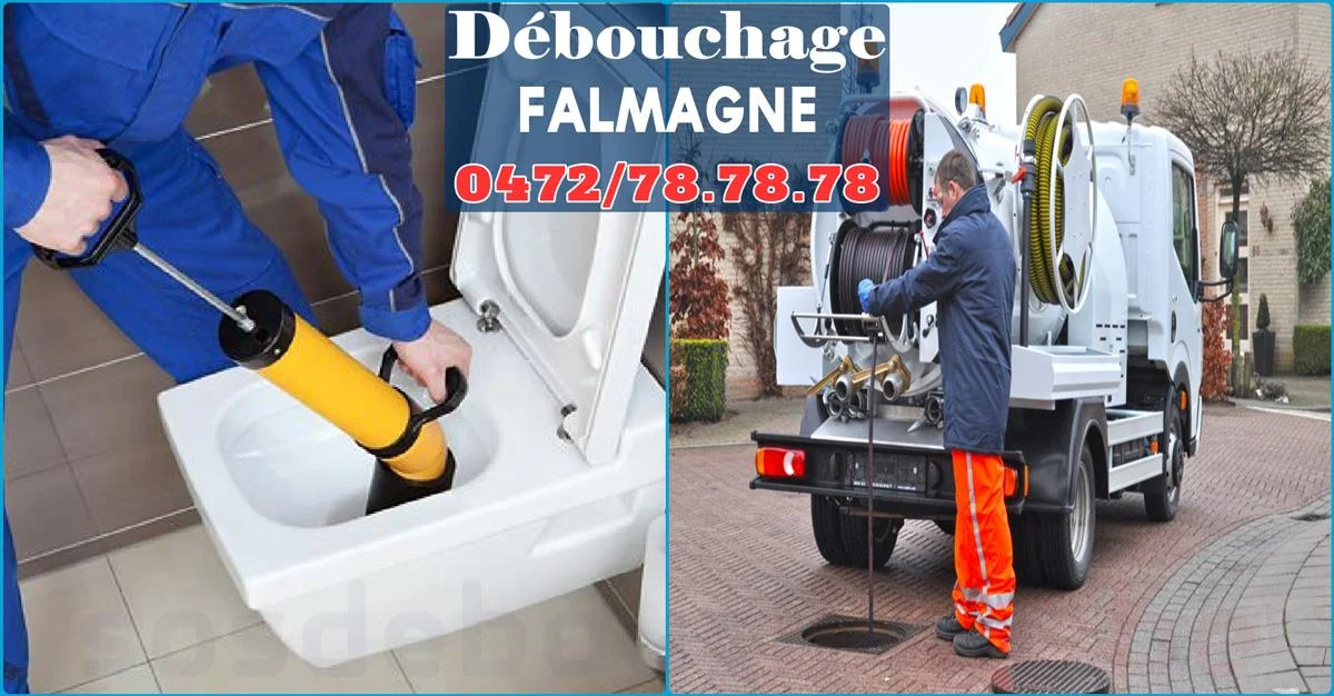 Débouchage de canalisations à Falmagne 5500