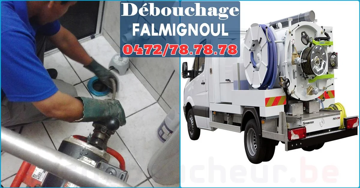 Débouchage de canalisations à Falmignoul 5500