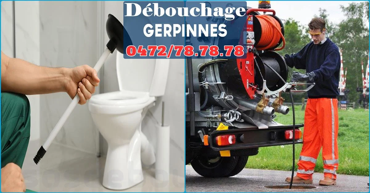 Débouchage Gerpinnes ⭐ SOS Déboucheur