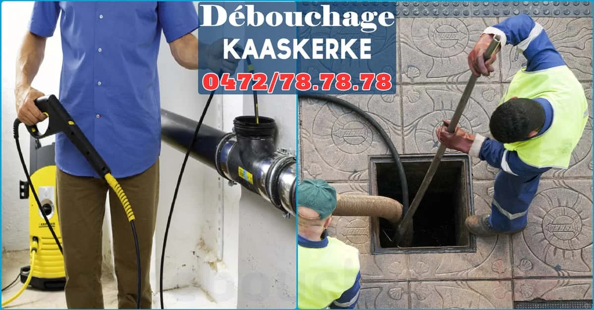 Débouchage de canalisations à Kaaskerke 8600