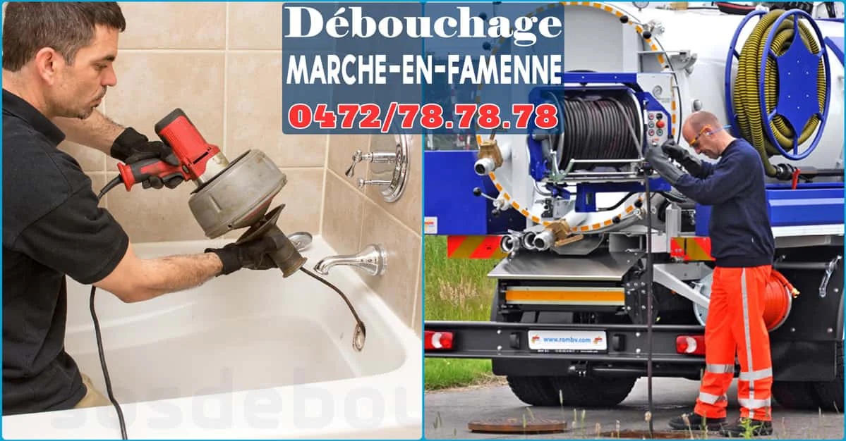Débouchage Marche-en-Famenne ⭐ SOS Déboucheur