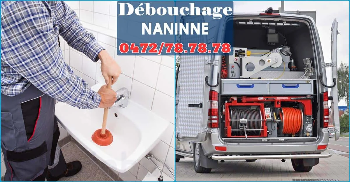 Débouchage de canalisations à Naninne 5100