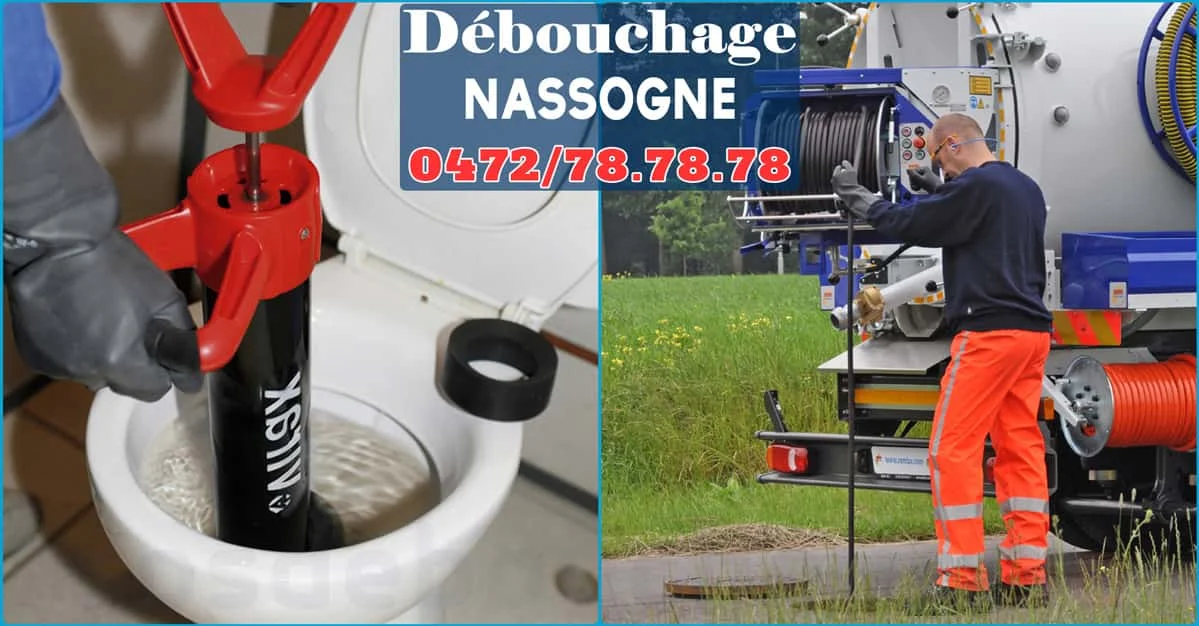 Débouchage Nassogne ⭐ SOS Déboucheur