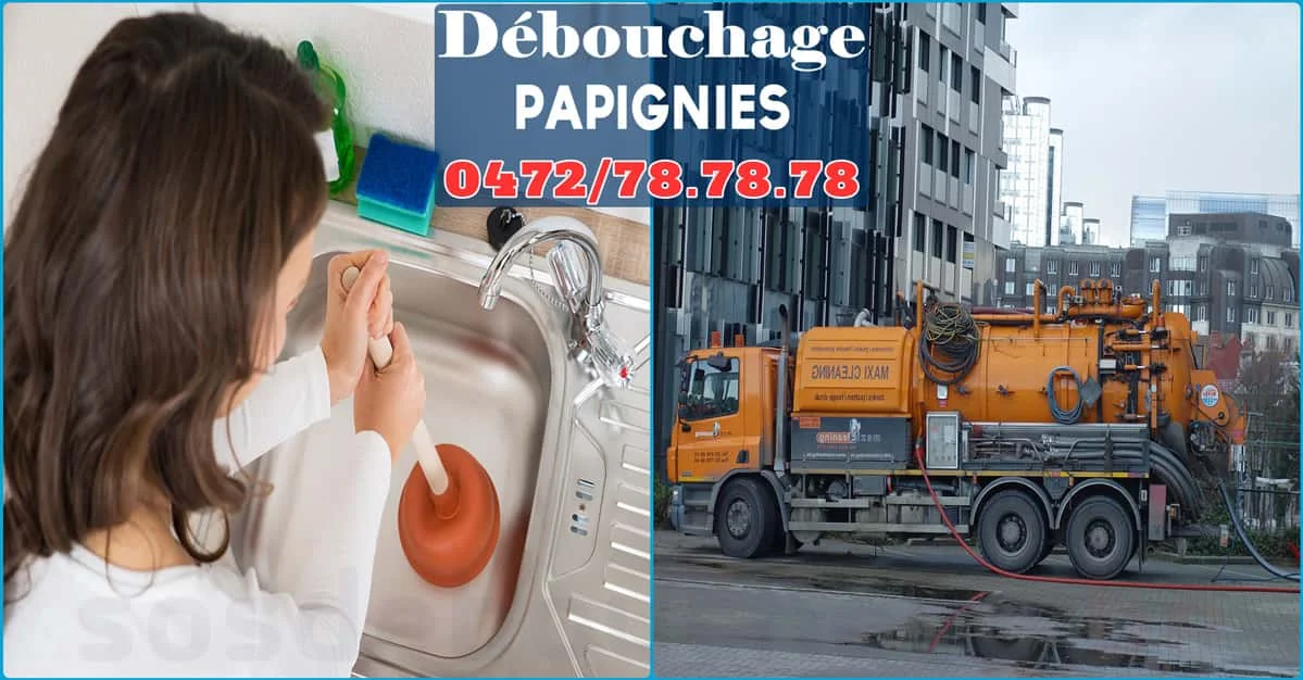 Débouchage de canalisations à Papignies 7861