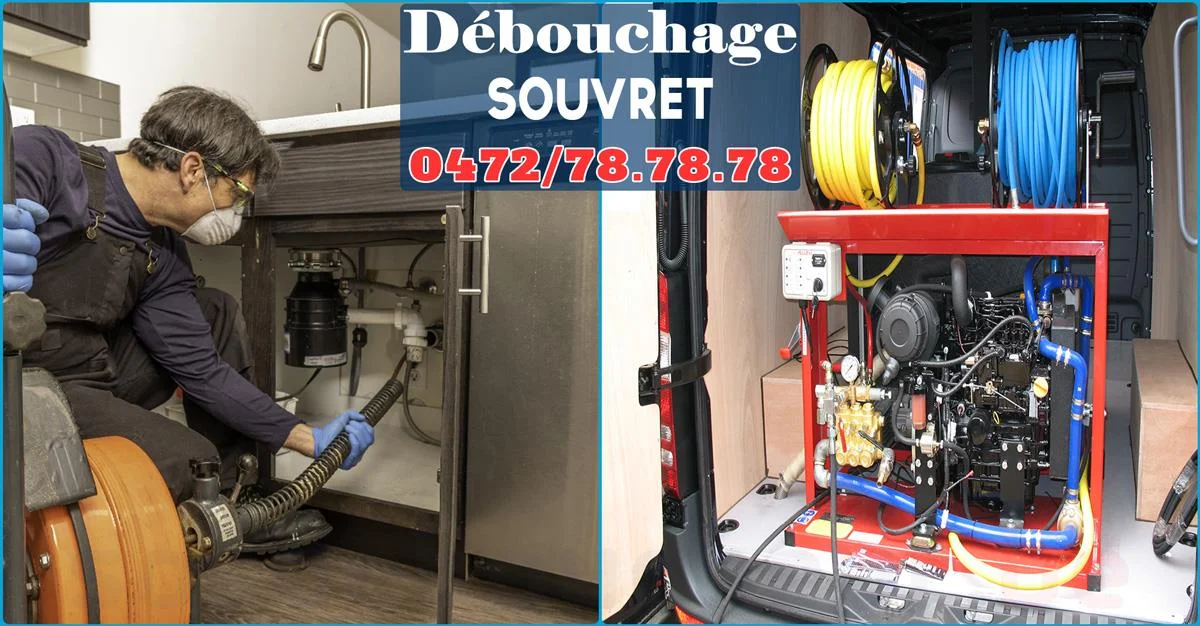 Débouchage de canalisations à Souvret 6182