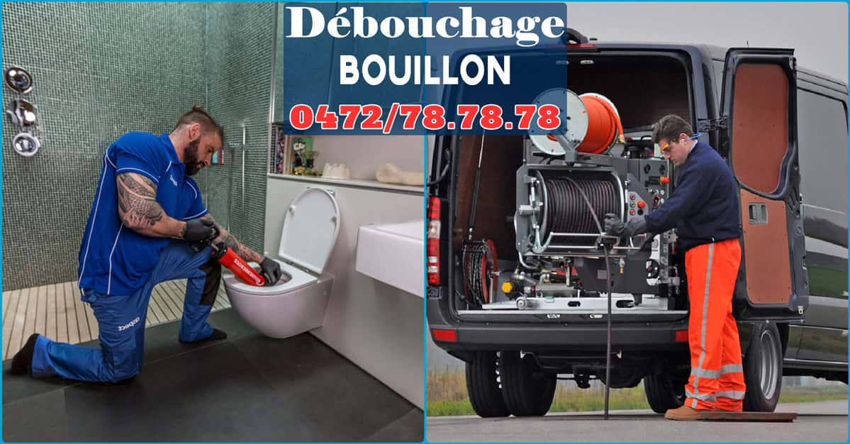 Service de débouchage Bouillon par SOS Déboucheur N°1 en débouchage de canalisations