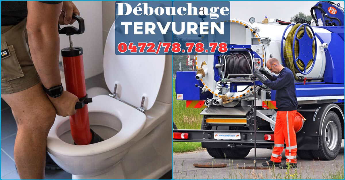 Service de débouchage Tervuren par SOS Déboucheur N°1 en débouchage de canalisations